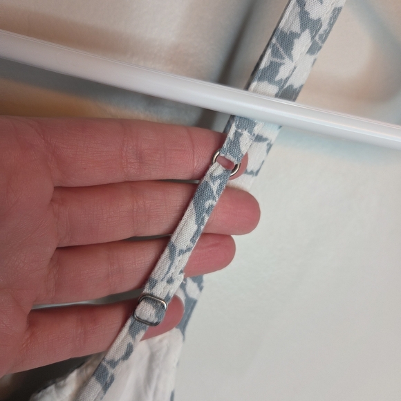 Abercrombie & Fitch Smocked Mini Dress Ruffle Green White XSP - Picture 4 of 6